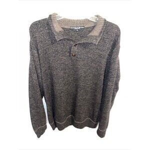 Daniele Blasi Italy Men’s Pullover Sweater Size XL Brown Wool Blend Going Out